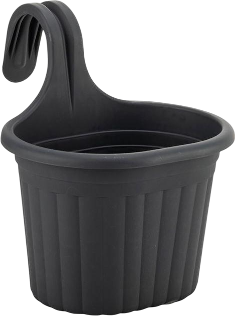 Ghiveci de flori p/u balcon Tombik Antrasit 3l