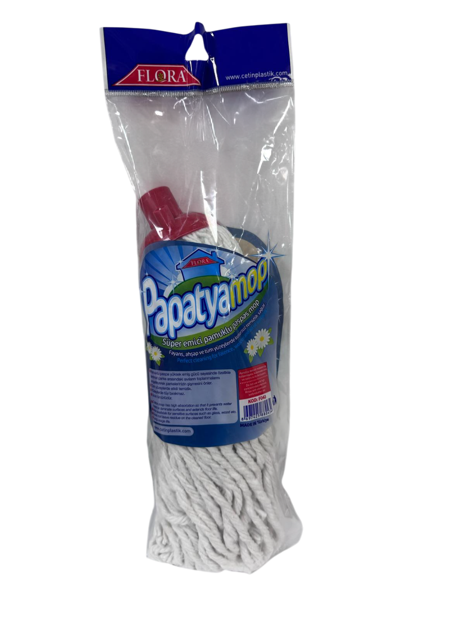 Atașament pentru mop de bumbac Flora Papatya Mop