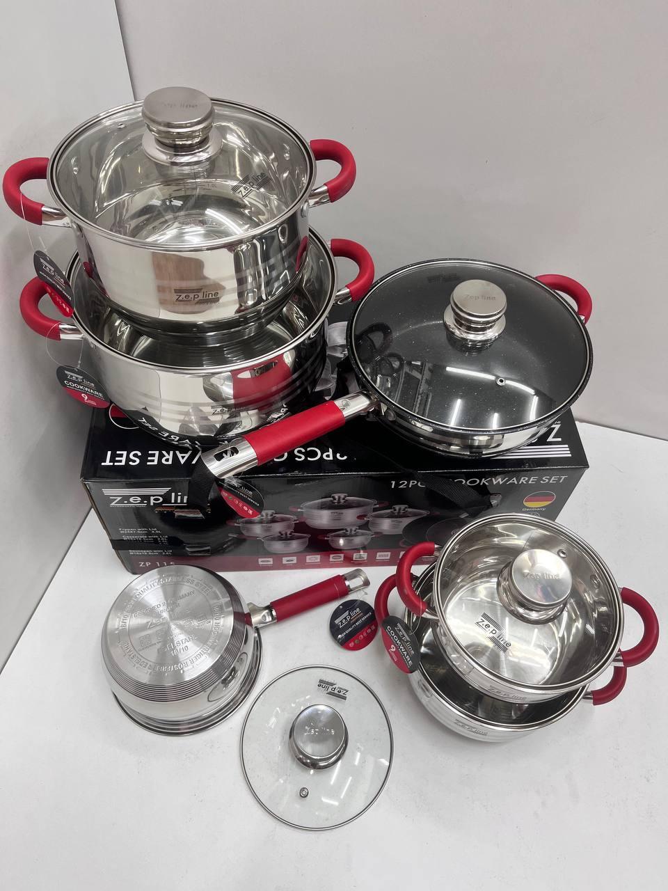 Set de tacamuri Zeppelin ZP-115 din 6 piese din otel inoxidabil