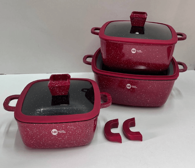 Набор квадратных кастрюль HK 323