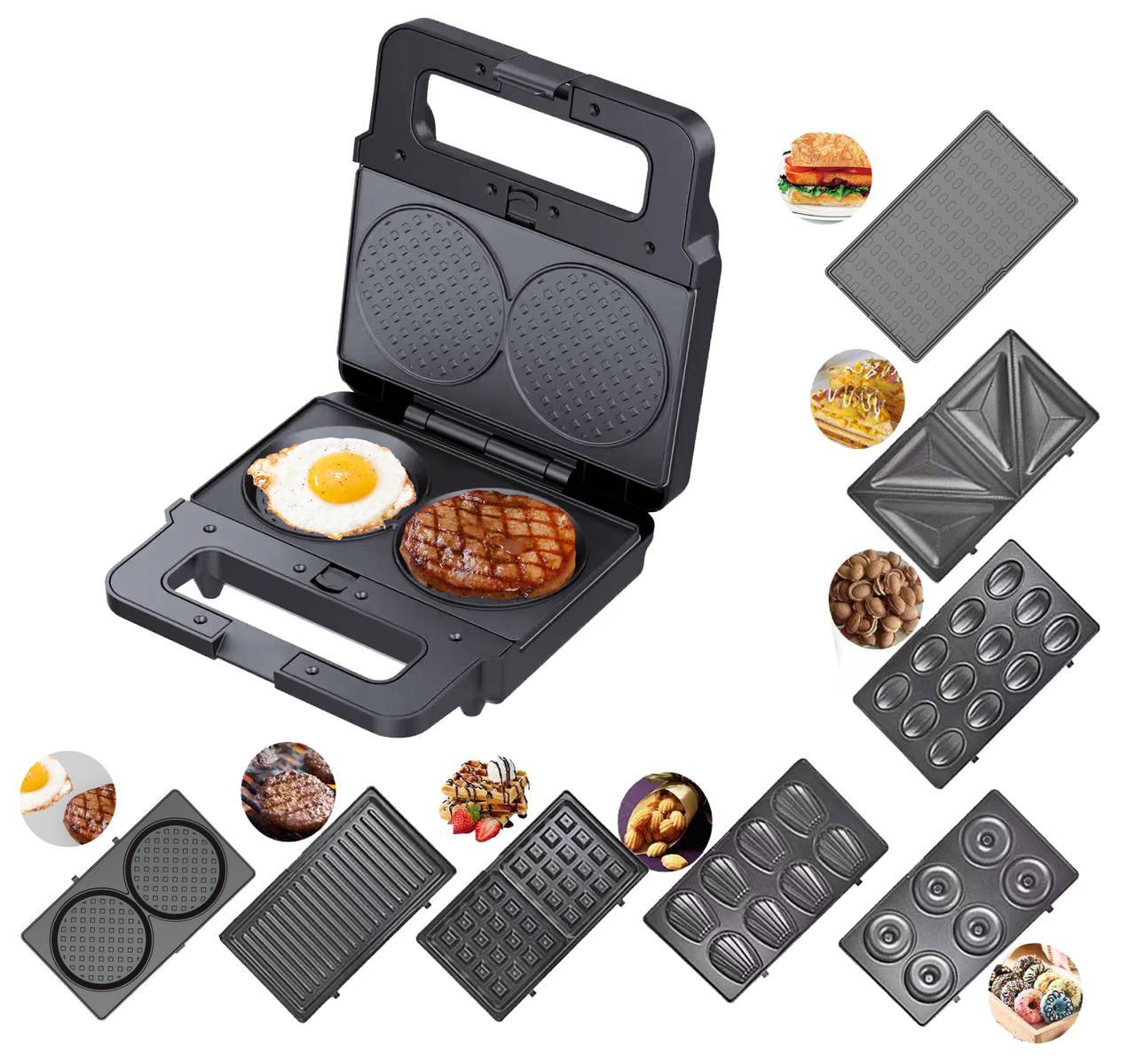 Multimaker 8 în 1 cu o tavă specială de gătit pentru ouă și cotlete ZP-808