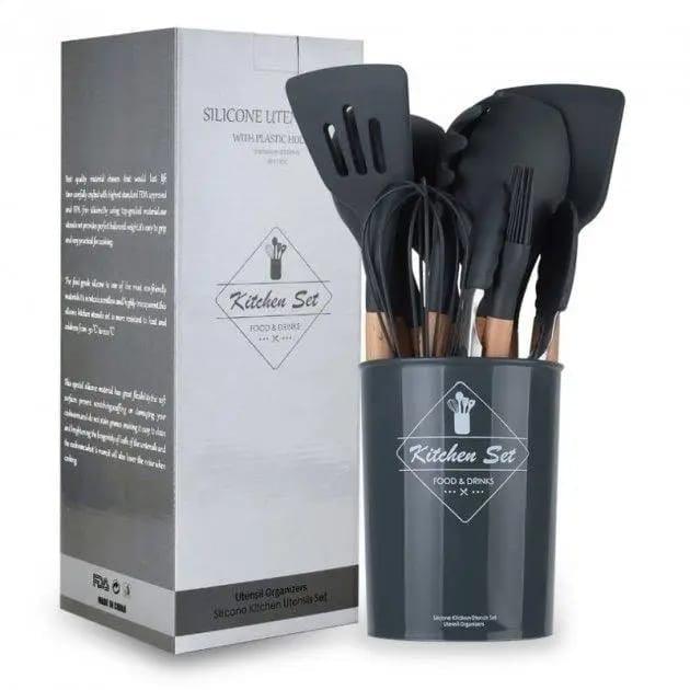 Set Accesorii Bucatarie 12 Piese Set Bucatarie Negru