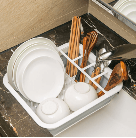 Uscator de vase pliabil circulant