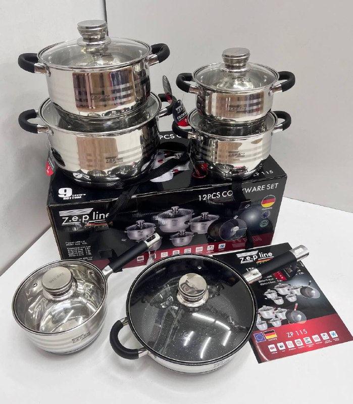 Set de tacamuri Zeppelin ZP-115 din 6 piese din otel inoxidabil