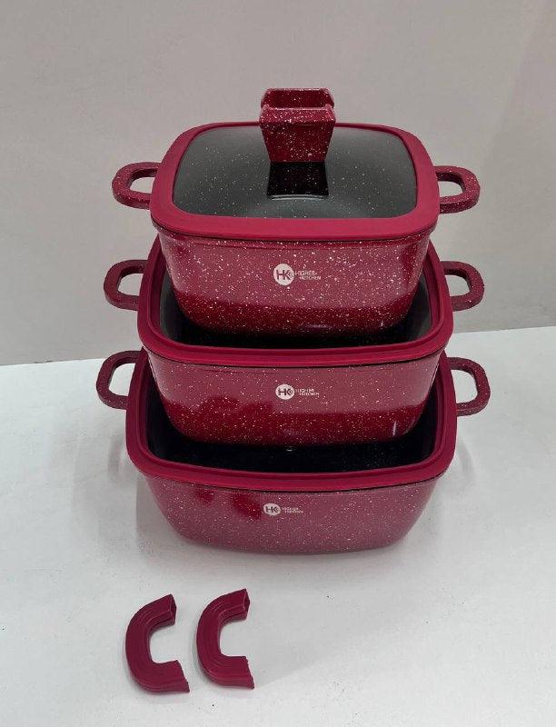 Набор квадратных кастрюль HK 323