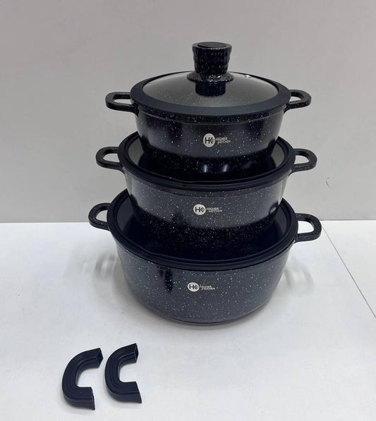 Set de oale rotunde cu capace din silicon HK 325