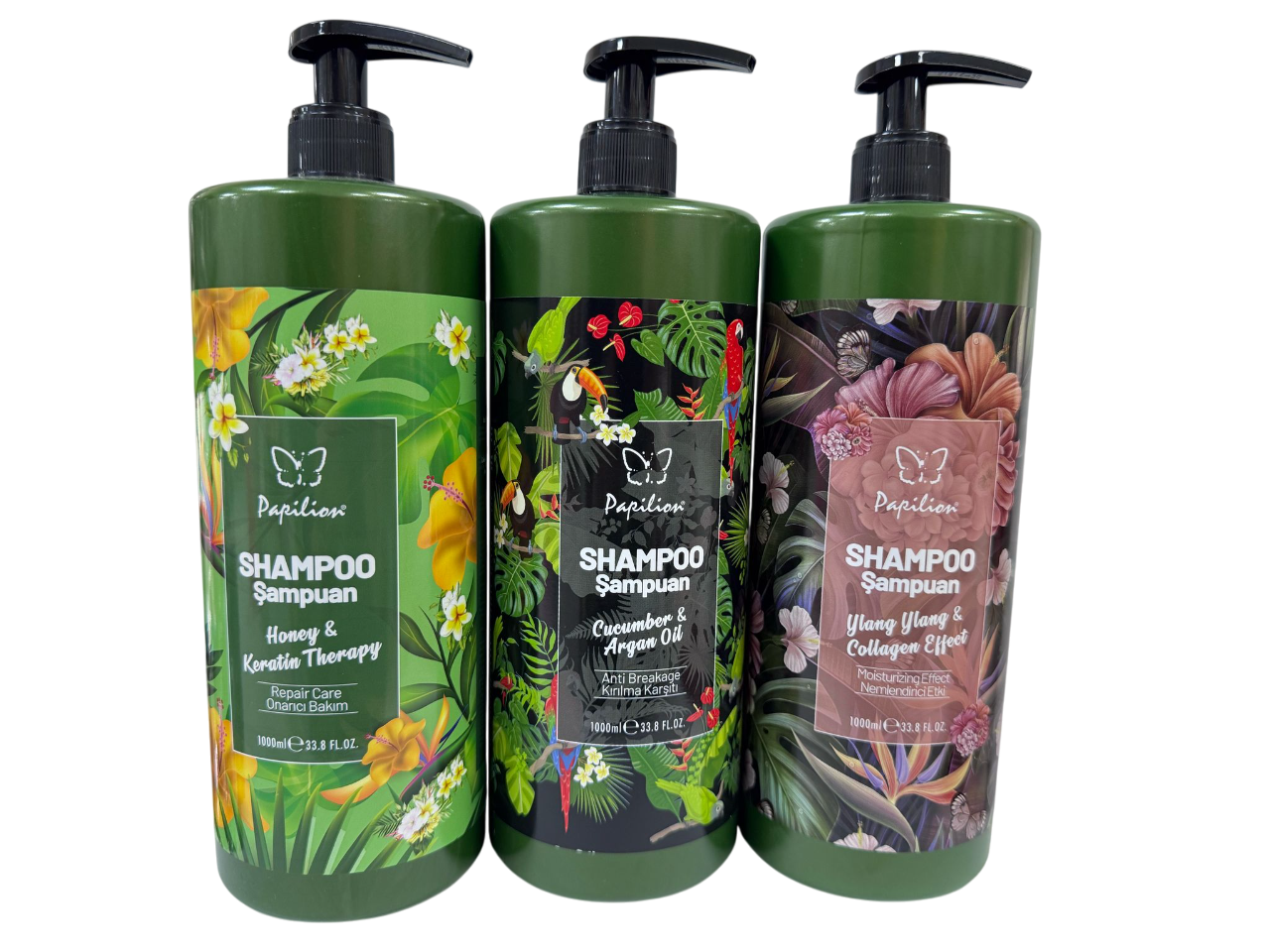 Șampon Pavilion Ylang-ylang, Honey-Keratin, Cucumber-Argan oil 1000ml