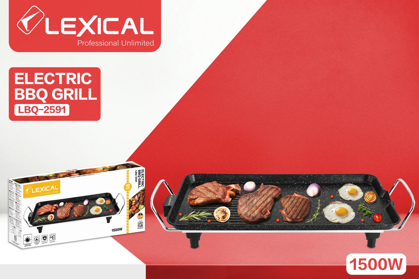 GRIL BBQ ELECTRIC LBQ-2591