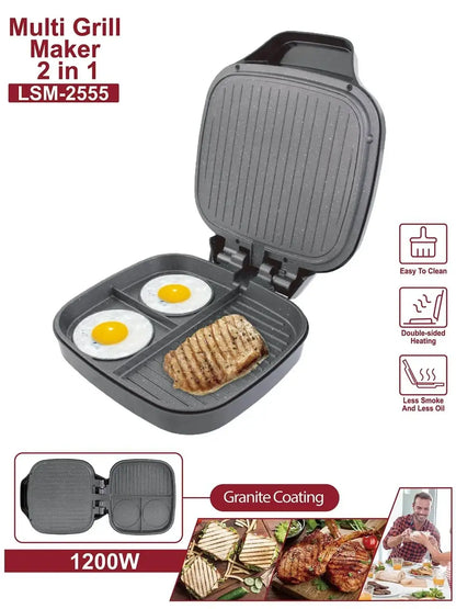 Multi Grill Maker 2 în 1 LSM-2555